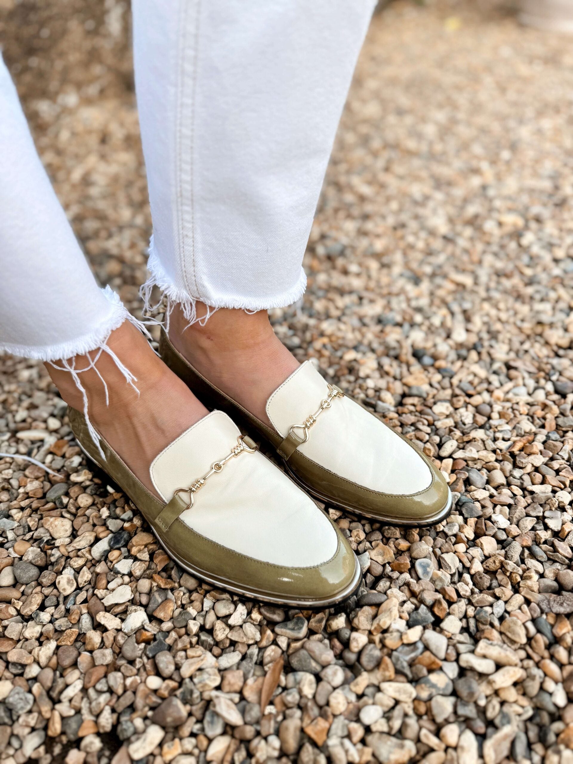 Olive & Cream Loafer