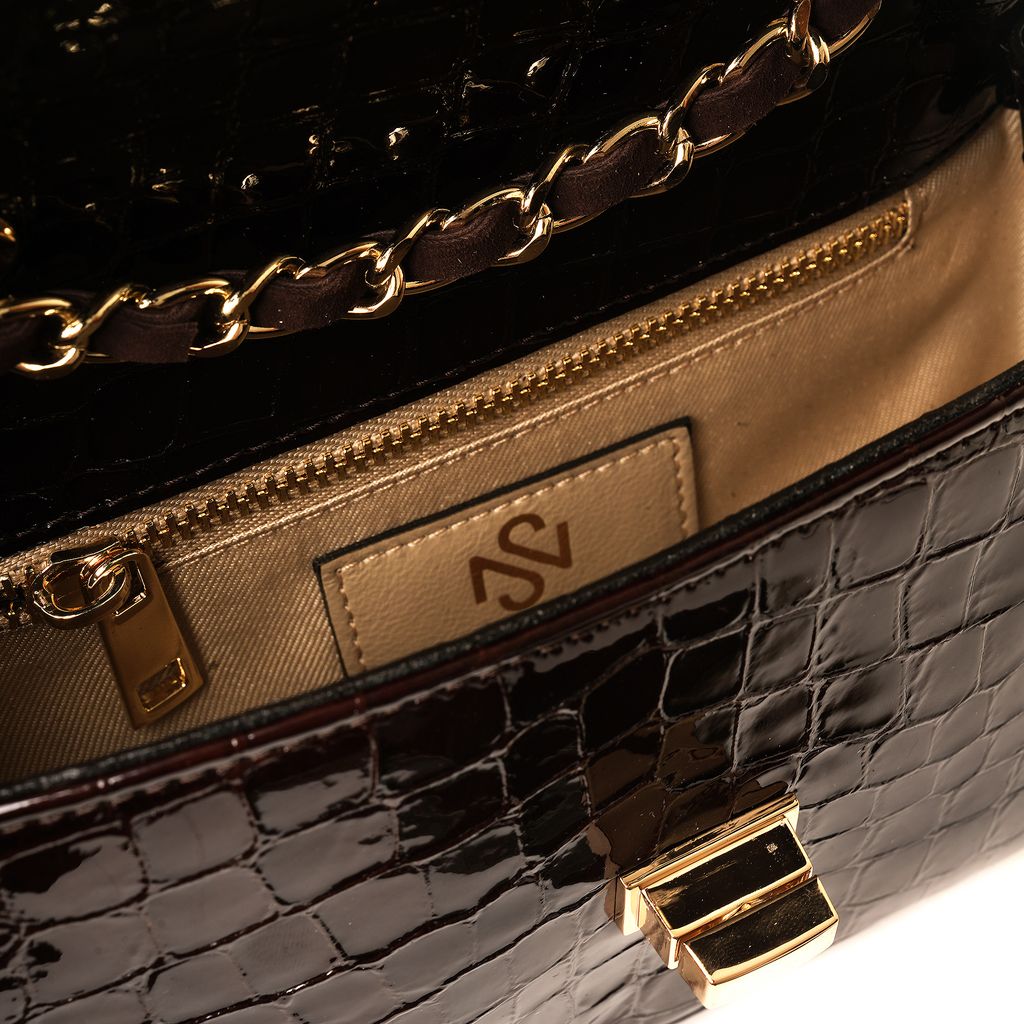 The Celia ~ Chocolate Brown Crossbody Handbag