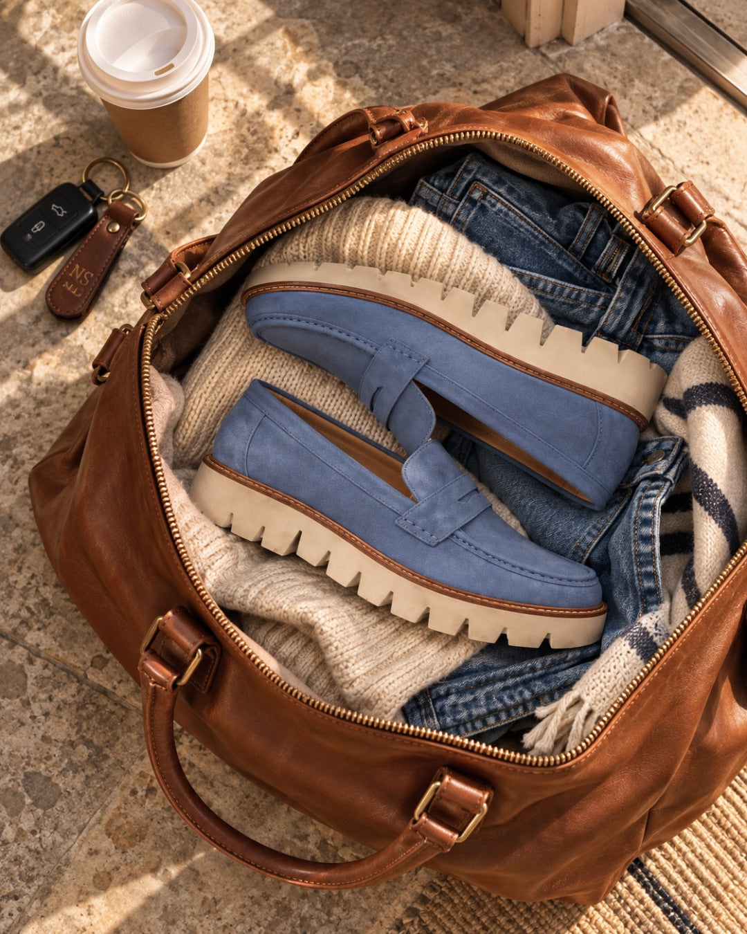 The Weekender Loafer - Cornflower Blue