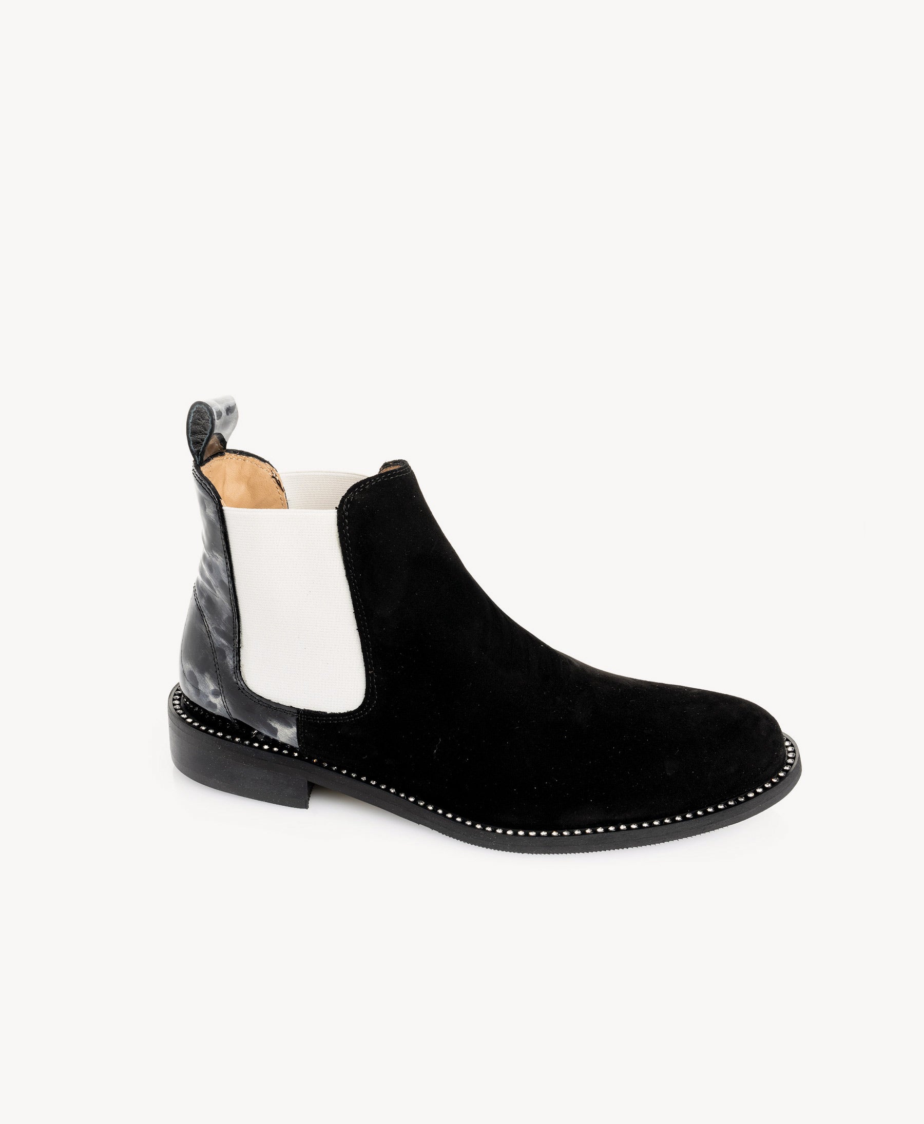 Black Suede Chelsea Boot