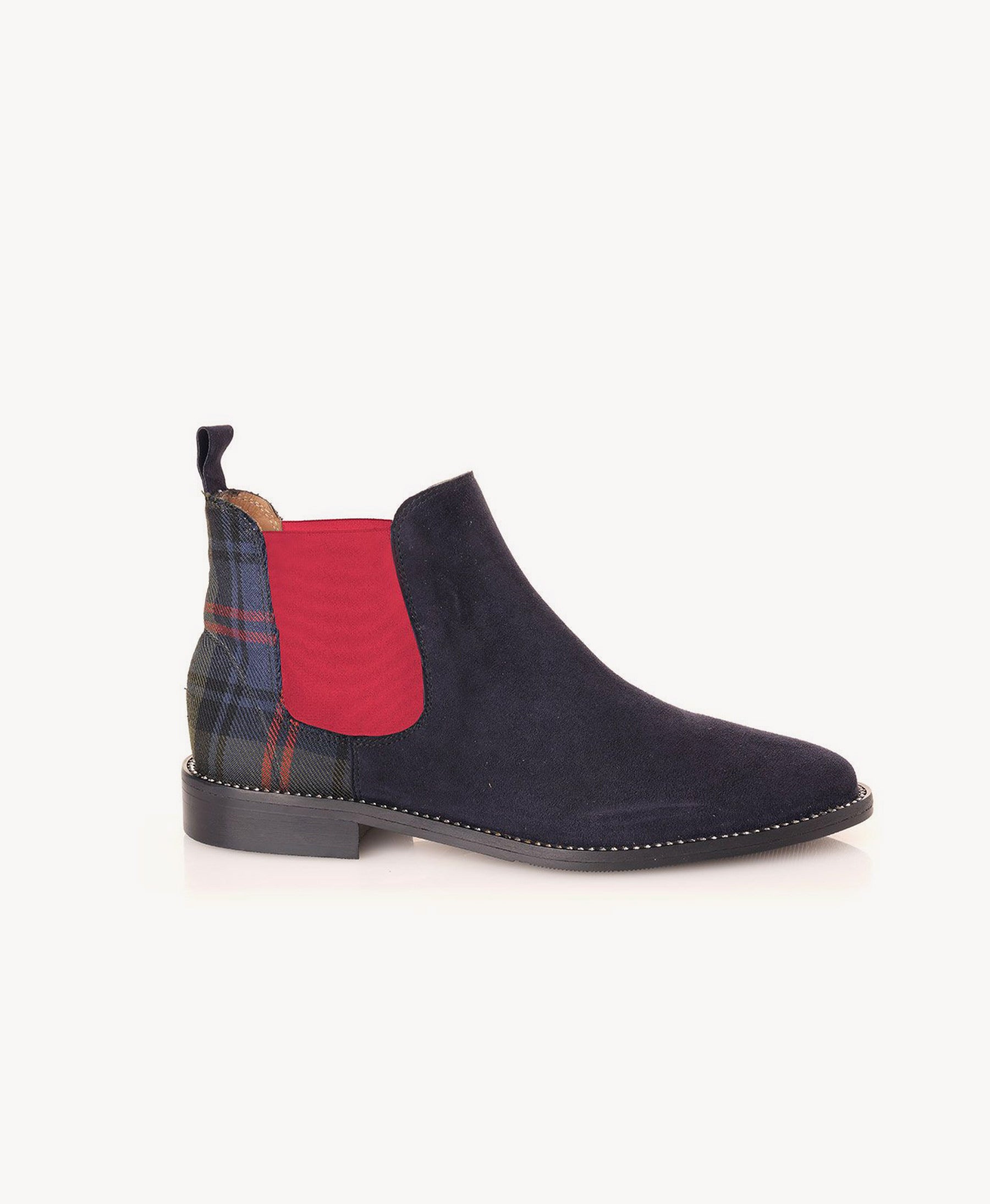 Limited Edition Navy Tartan Chelsea Boot