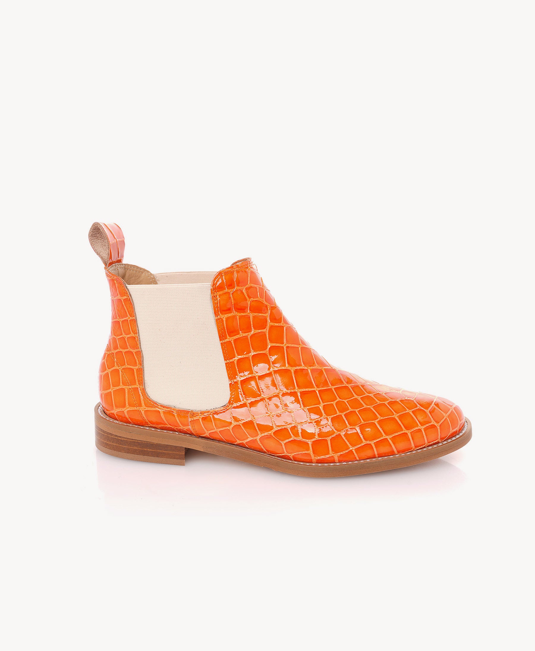 Orange Chelsea Boot
