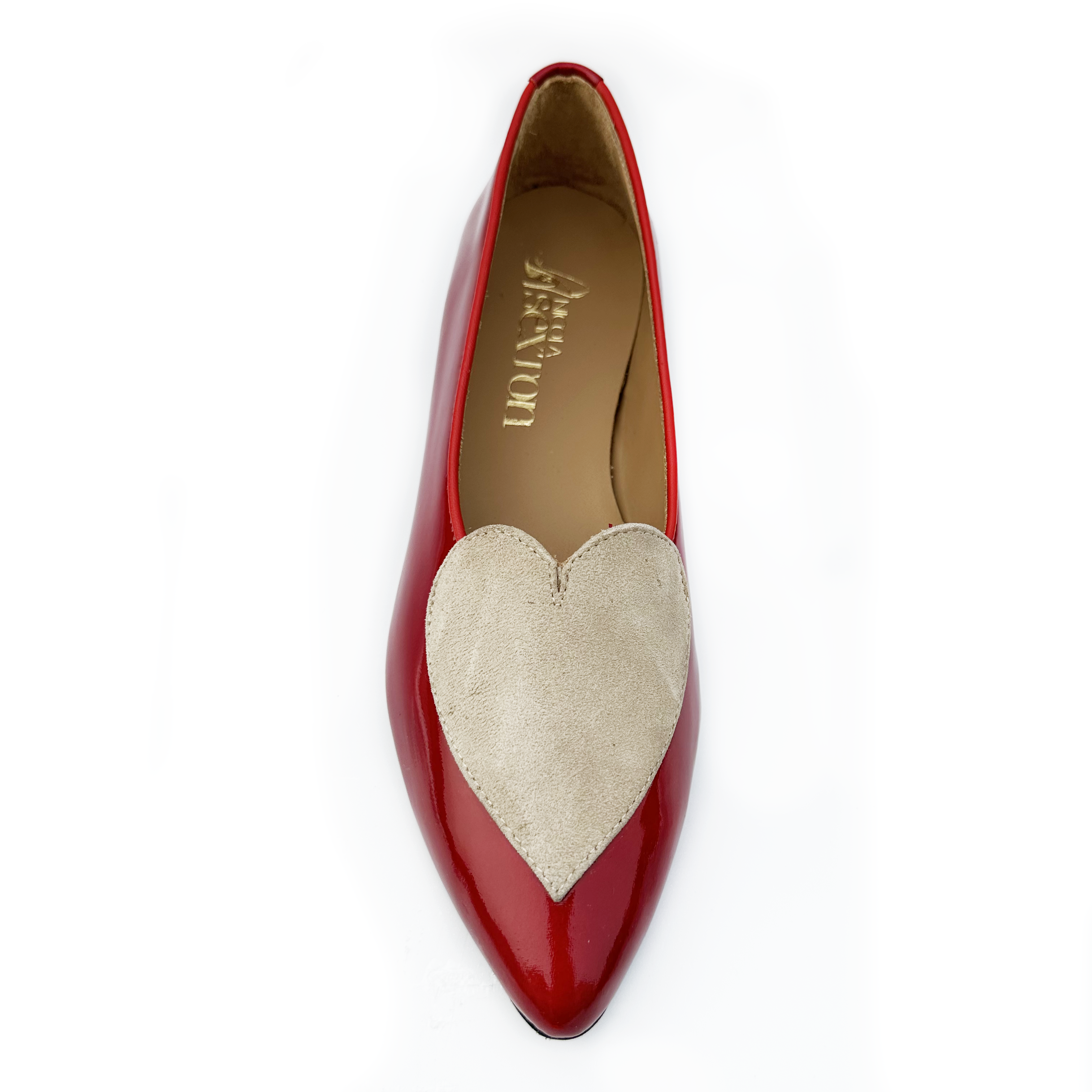 Red Patent Pointed Pump