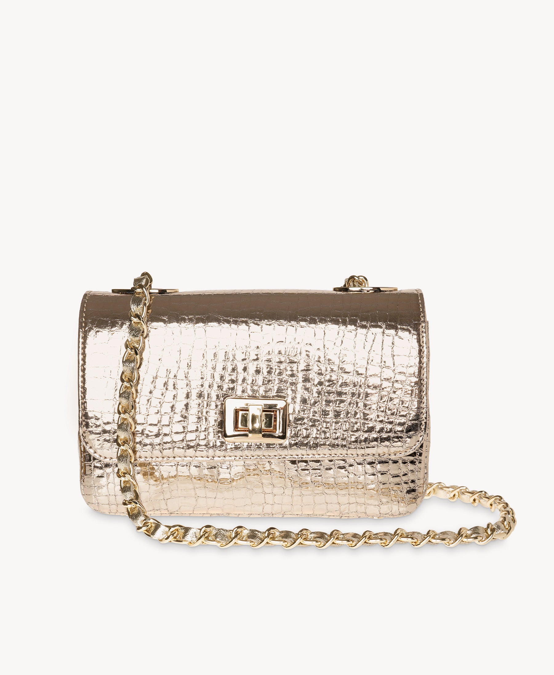 The Celia ~ Bronze Metallic Crossbody Handbag
