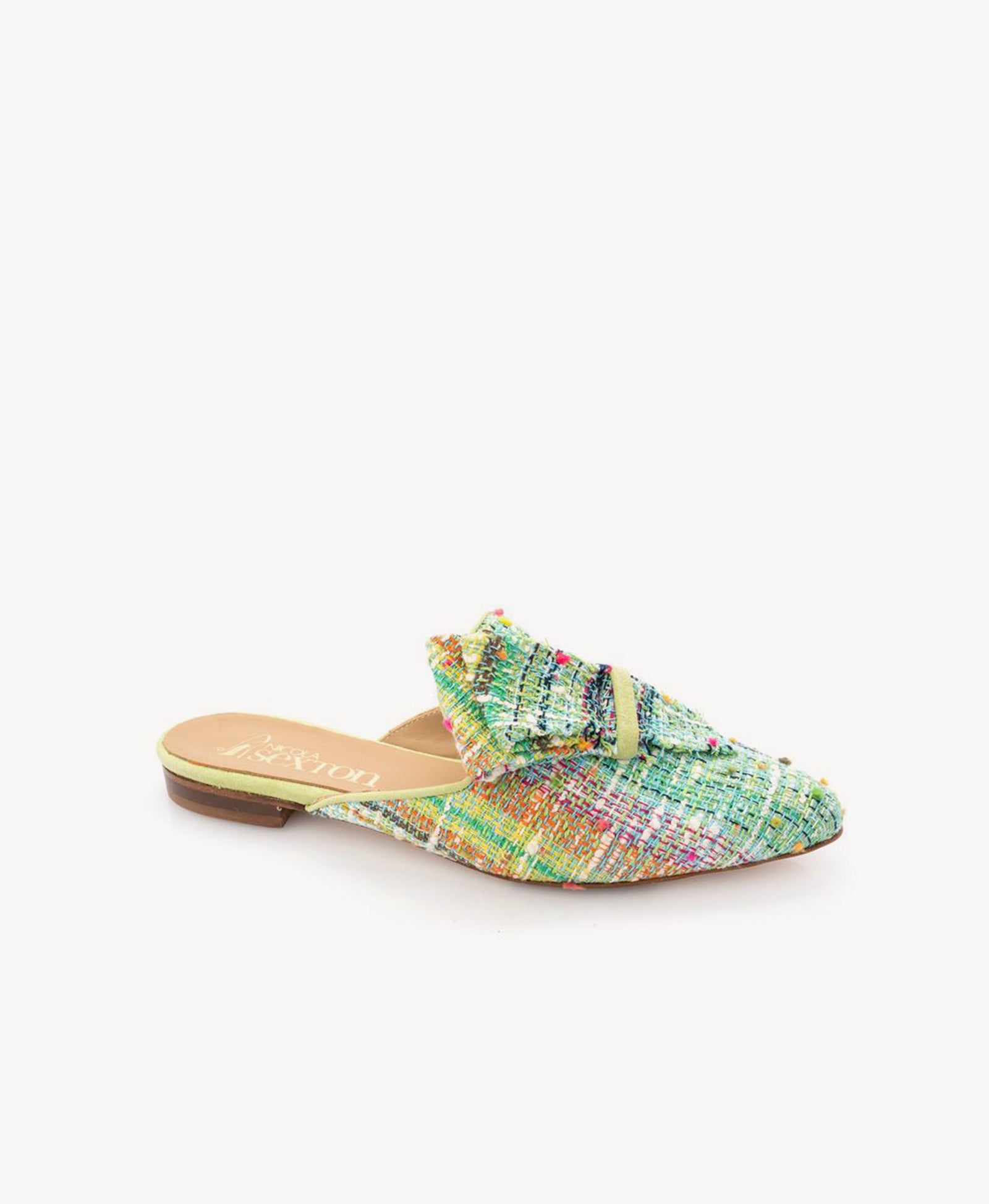 Lime Green Pointed Mule