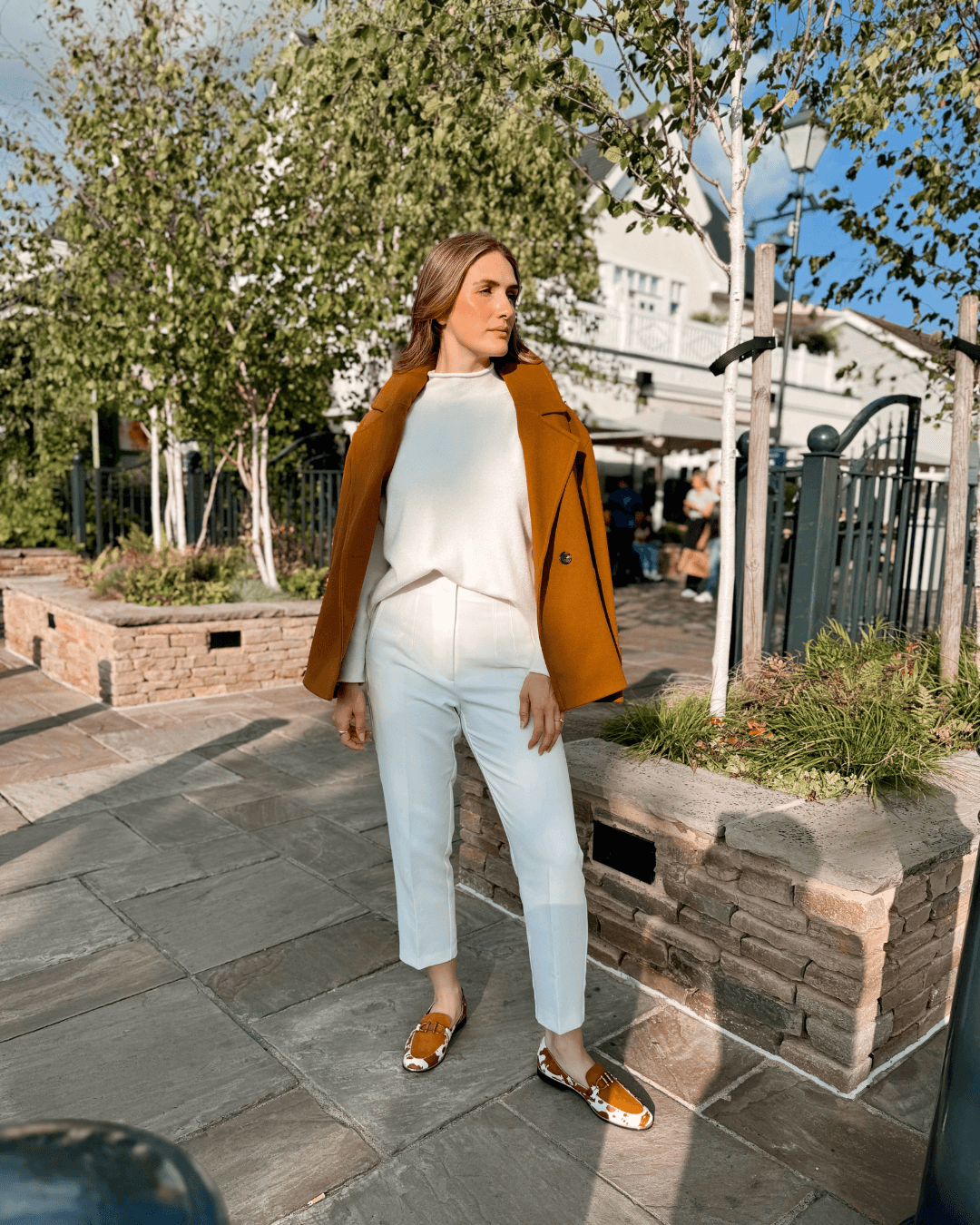 Tan & Cream Cowhide Loafer