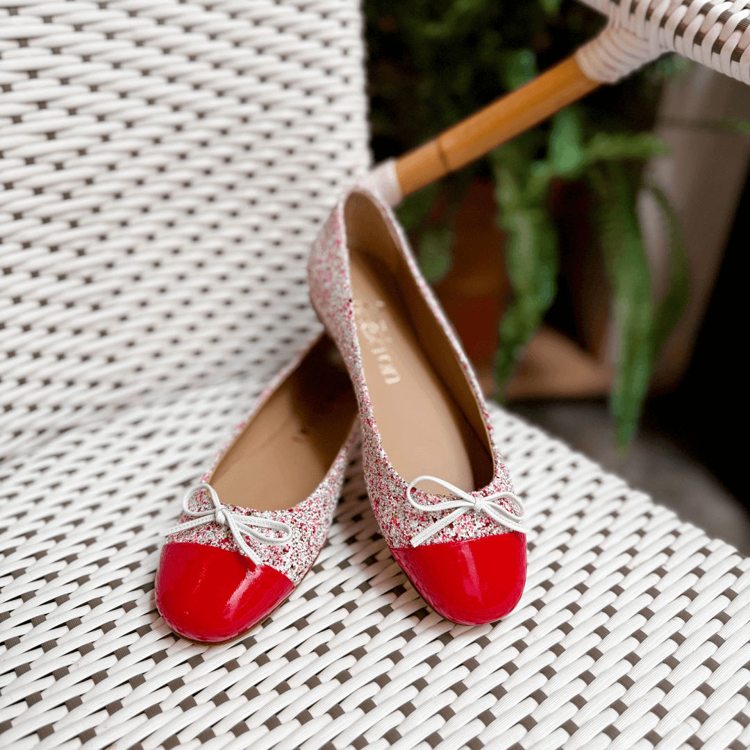 Sparkling Scarlet Ballet Pump