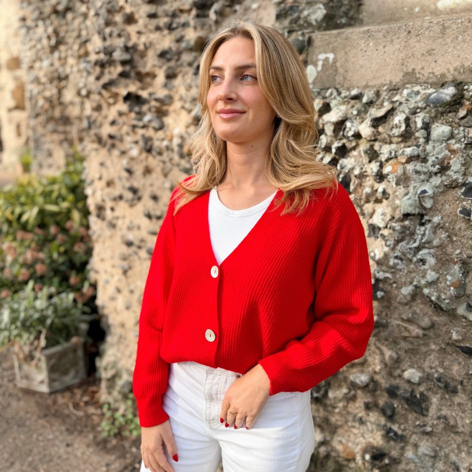Valentina Cardigan  – Scarlet Red