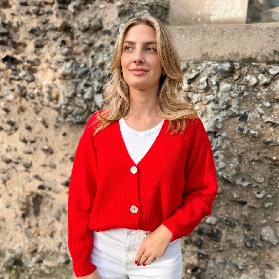 Valentina Cardigan  – Scarlet Red