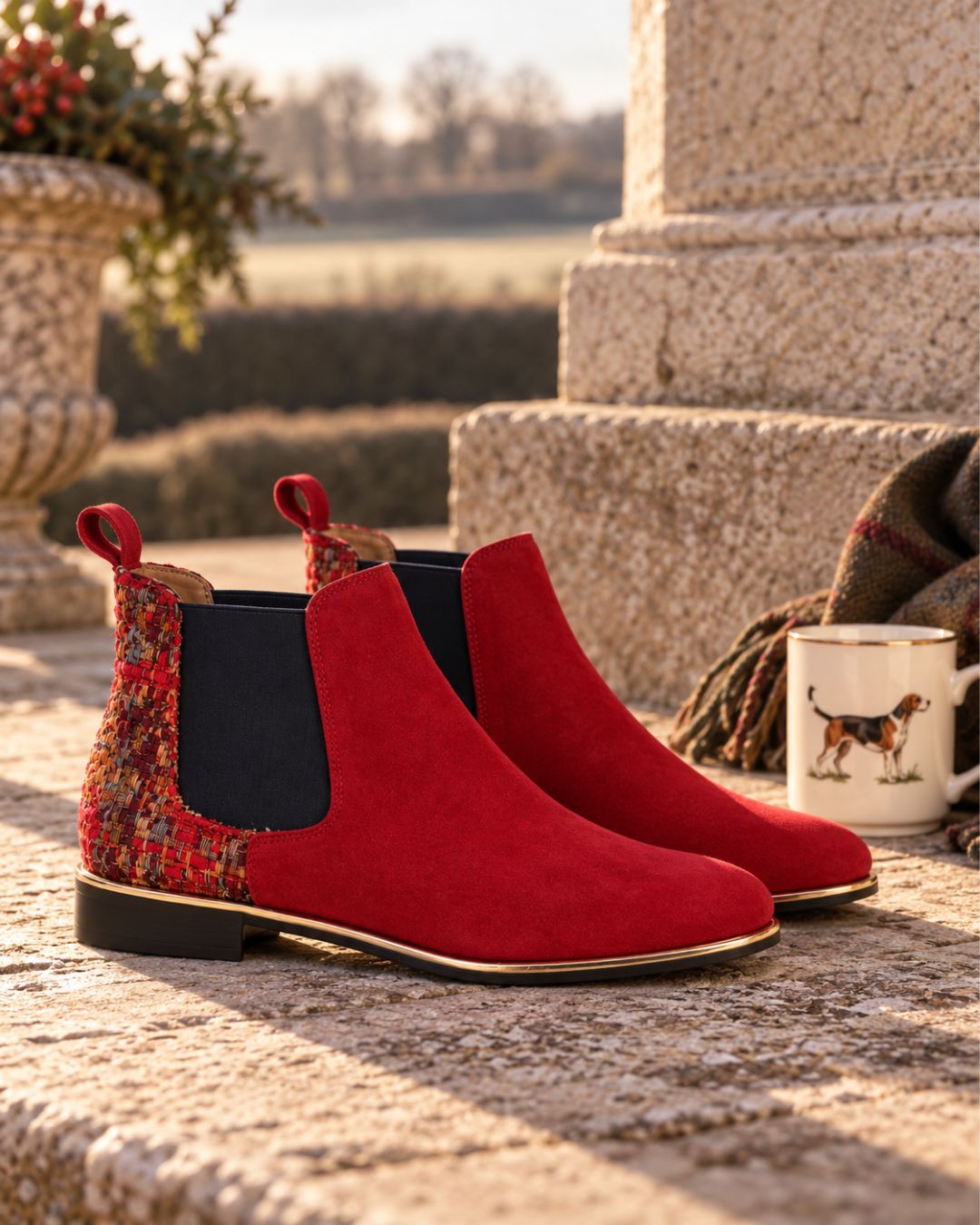 Hunting Red Chelsea Boot