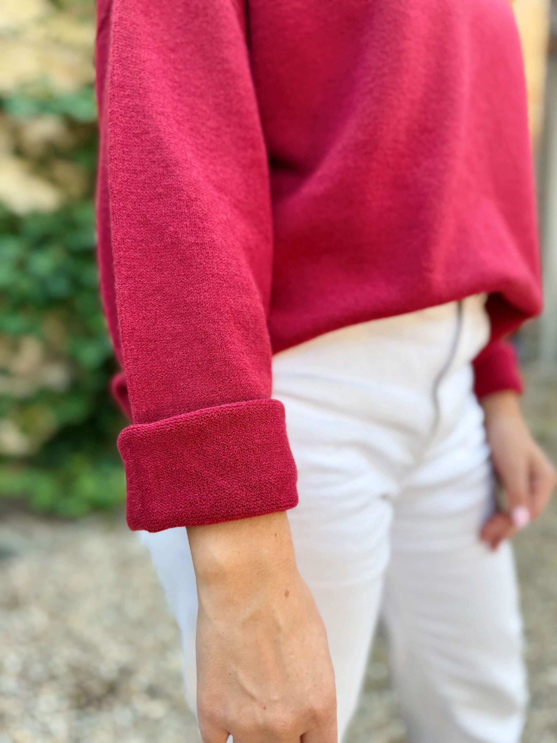 Emilia High Neck Knit - Berry