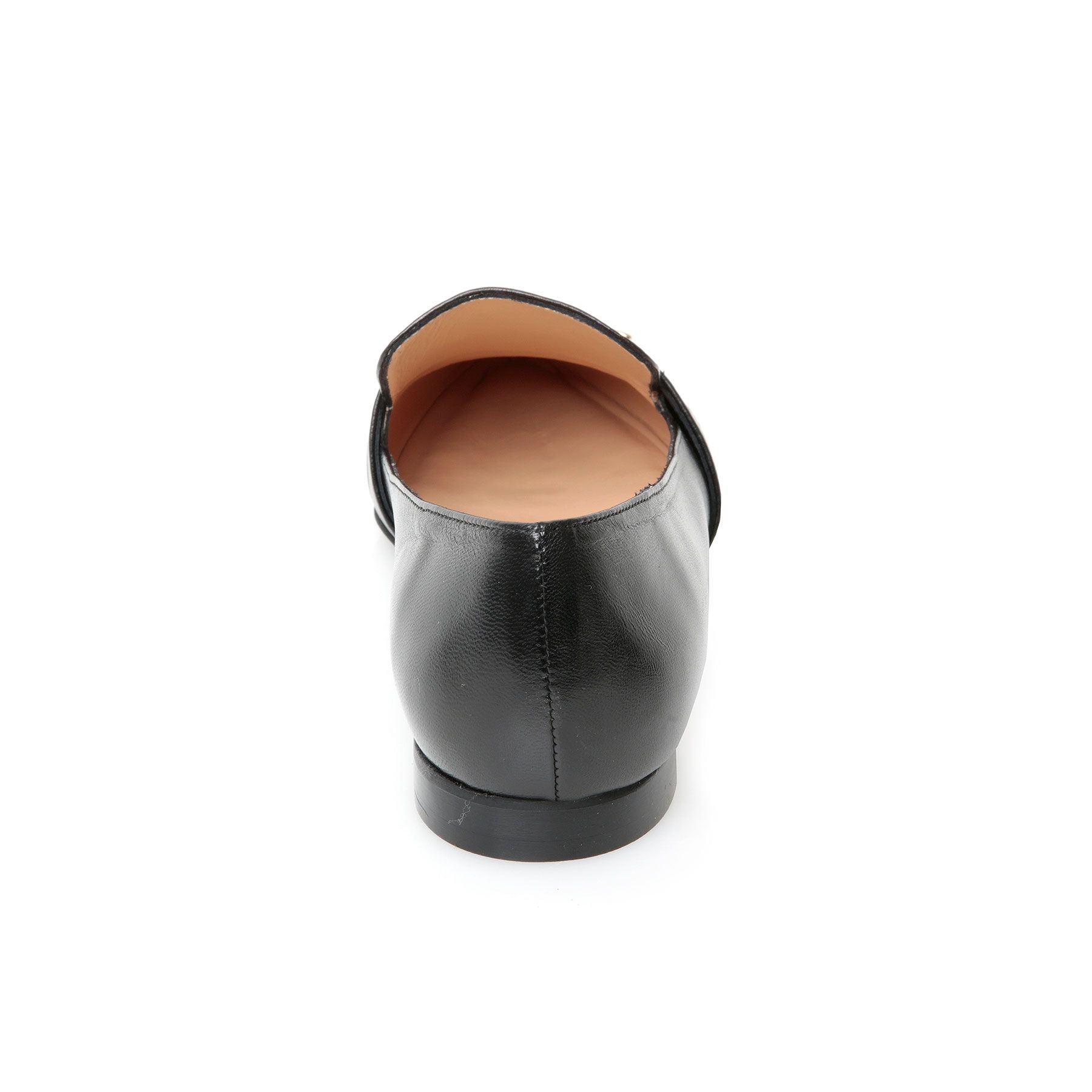Black Leather Pointed Pump
