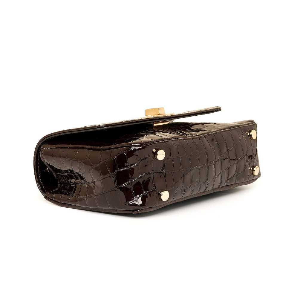The Celia ~ Chocolate Brown Crossbody Handbag