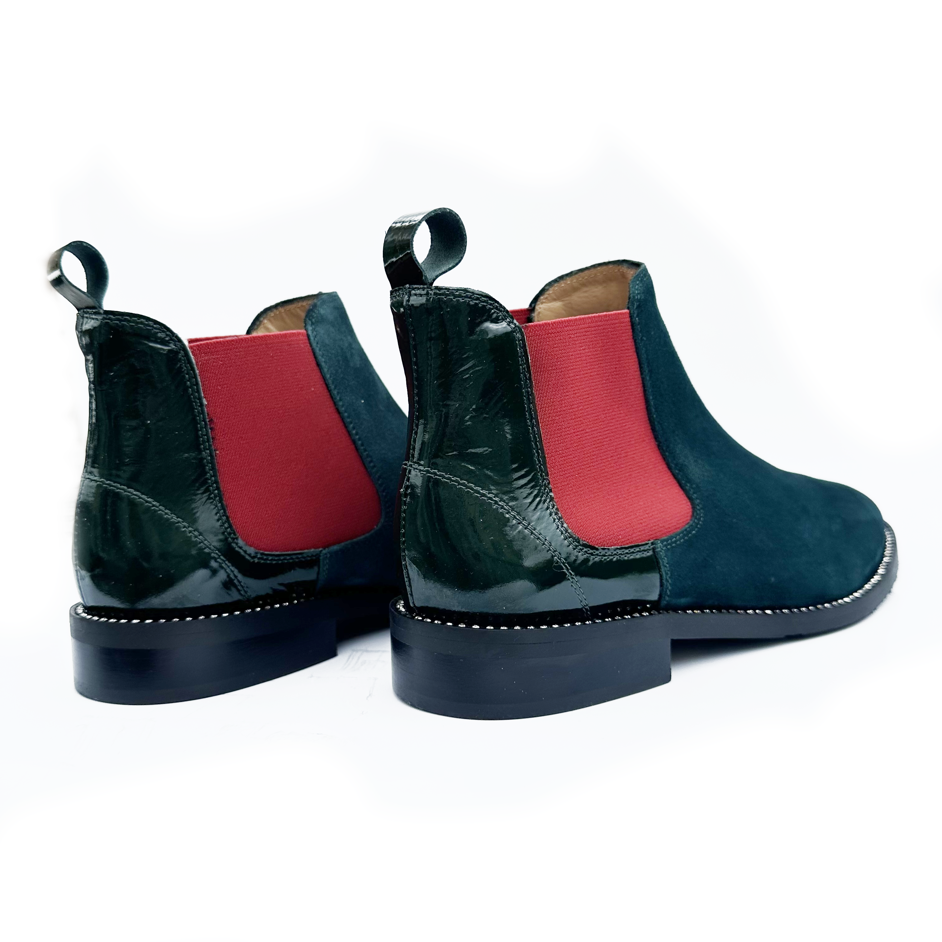 Green & Burgundy Chelsea Boot