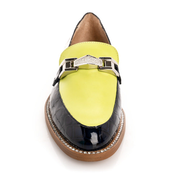 Navy Croc Loafer