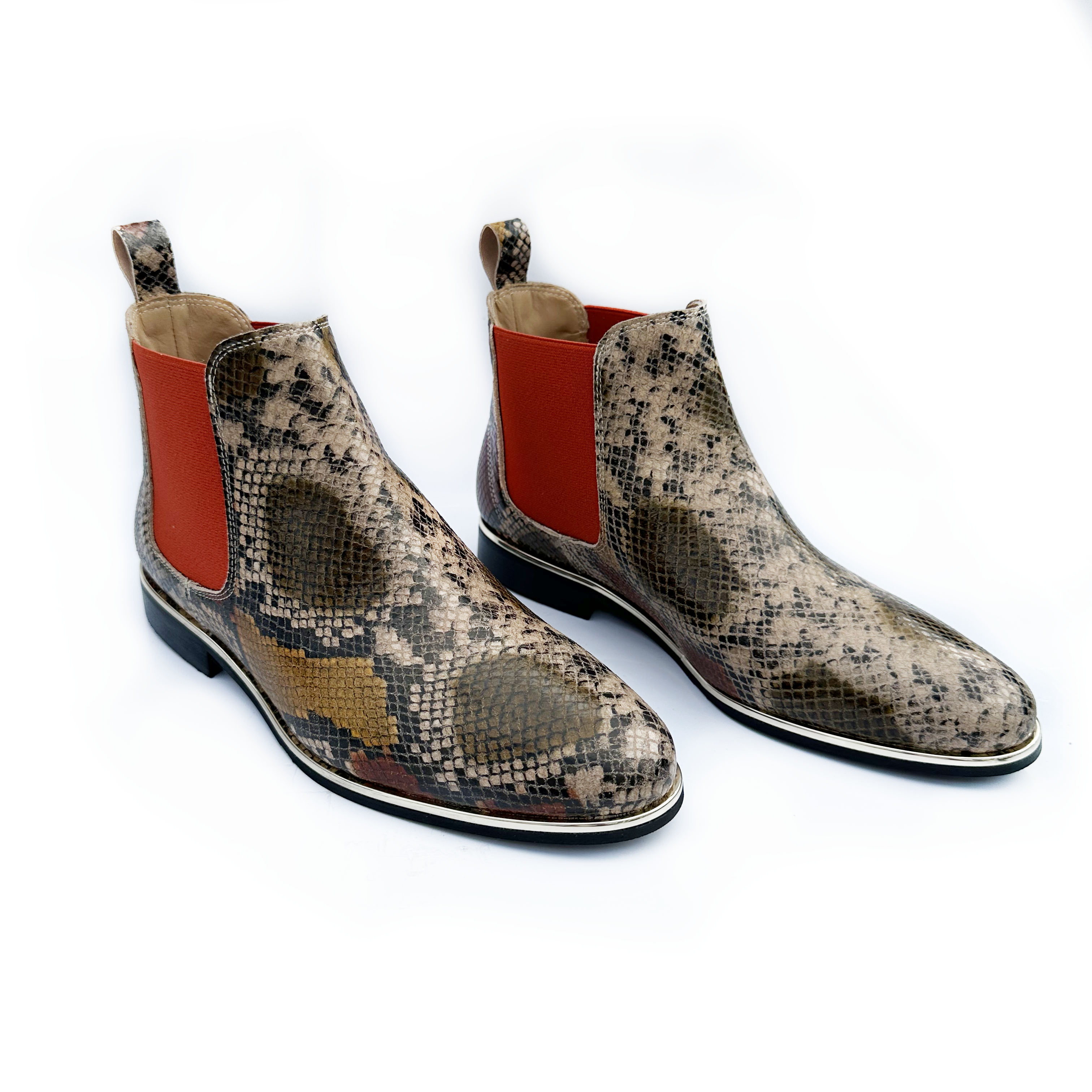 Snake Print Chelsea Boot