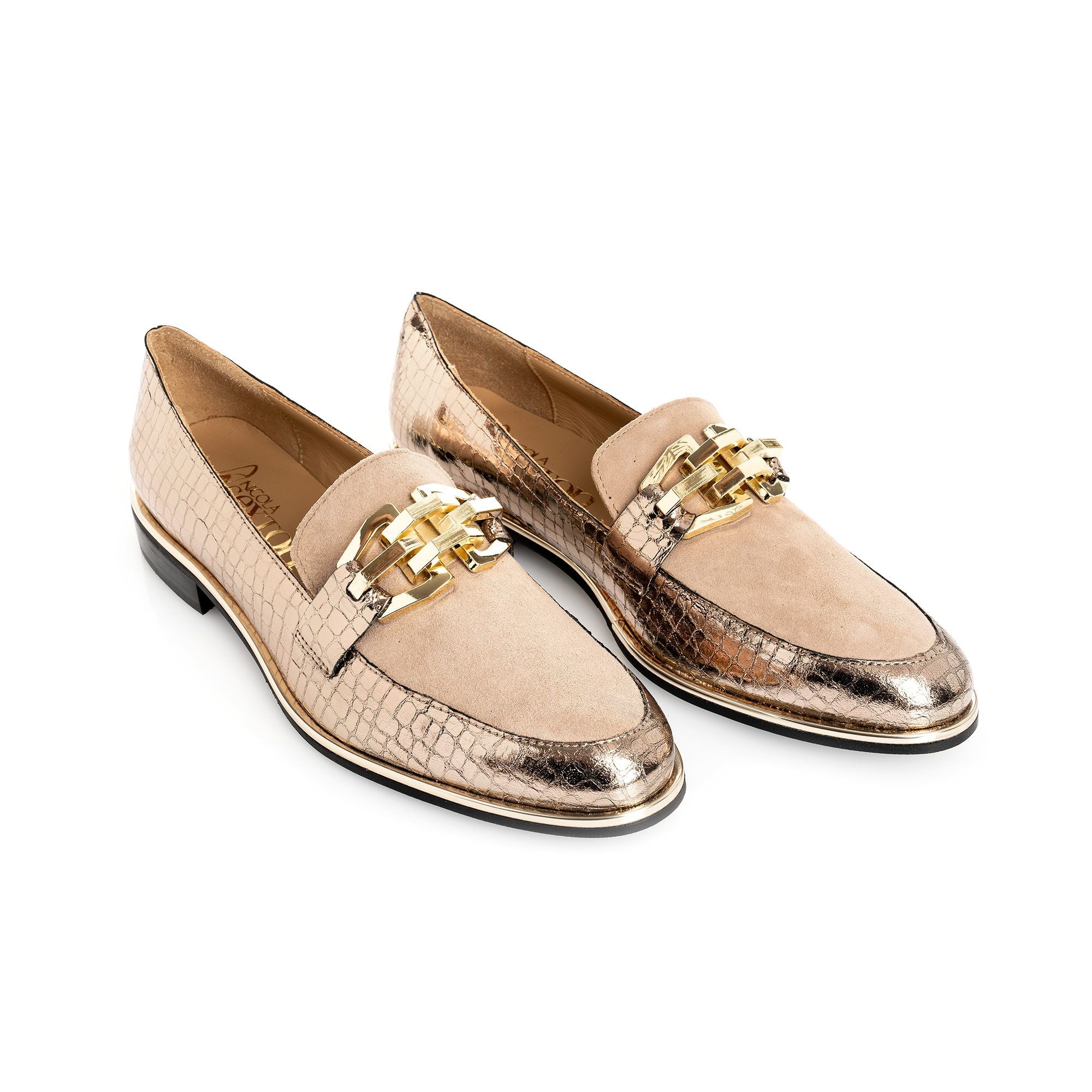 Bronze Metallic Loafer