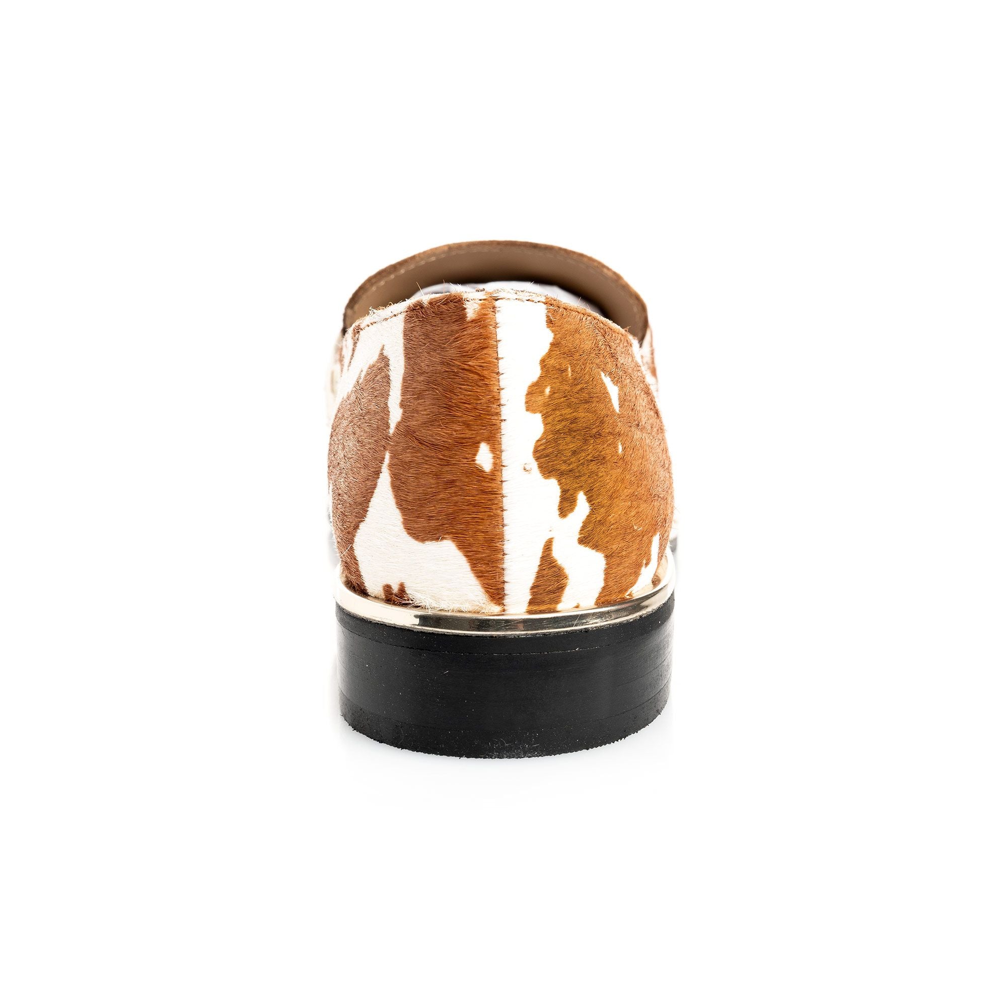 Tan & Cream Cowhide Loafer