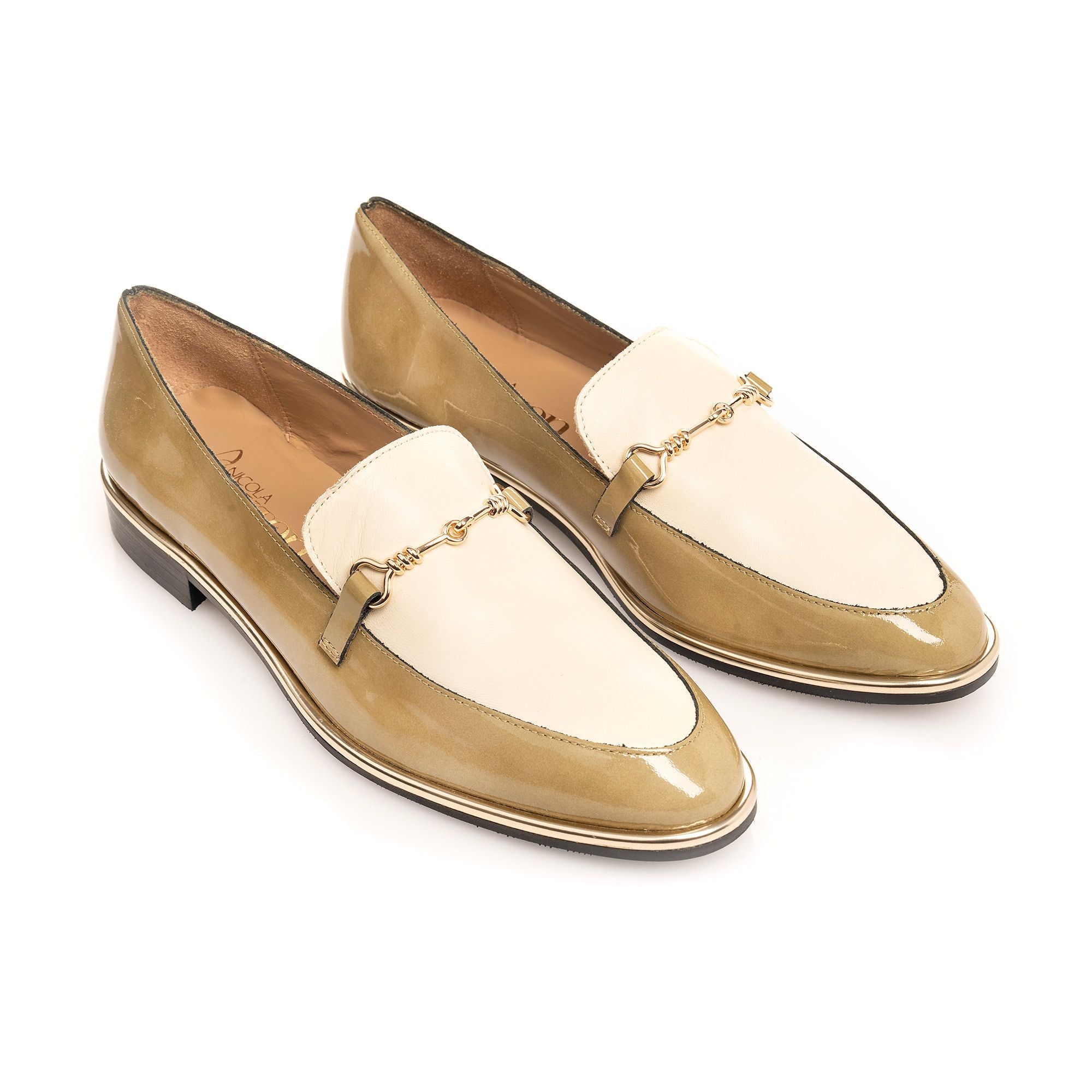 Olive & Cream Loafer