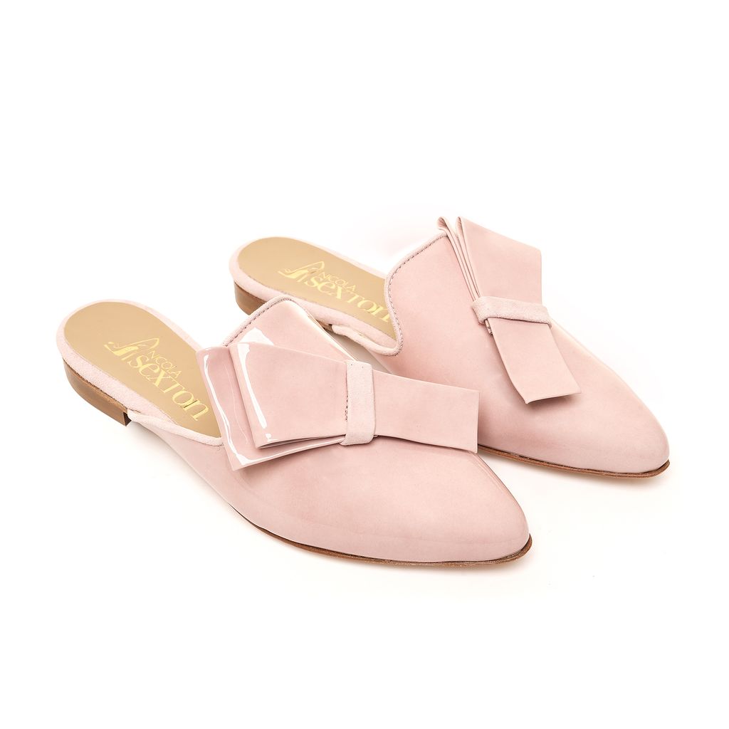 Peony Pink Pointed Mule