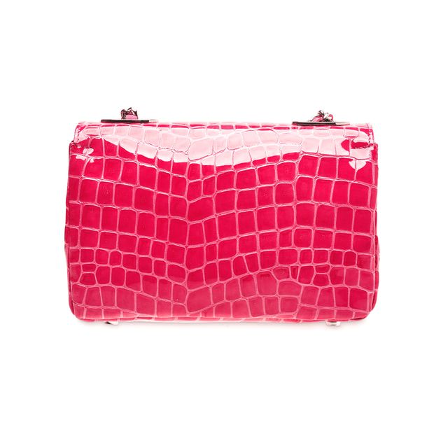 The Celia ~ Pink Croc Crossbody Handbag