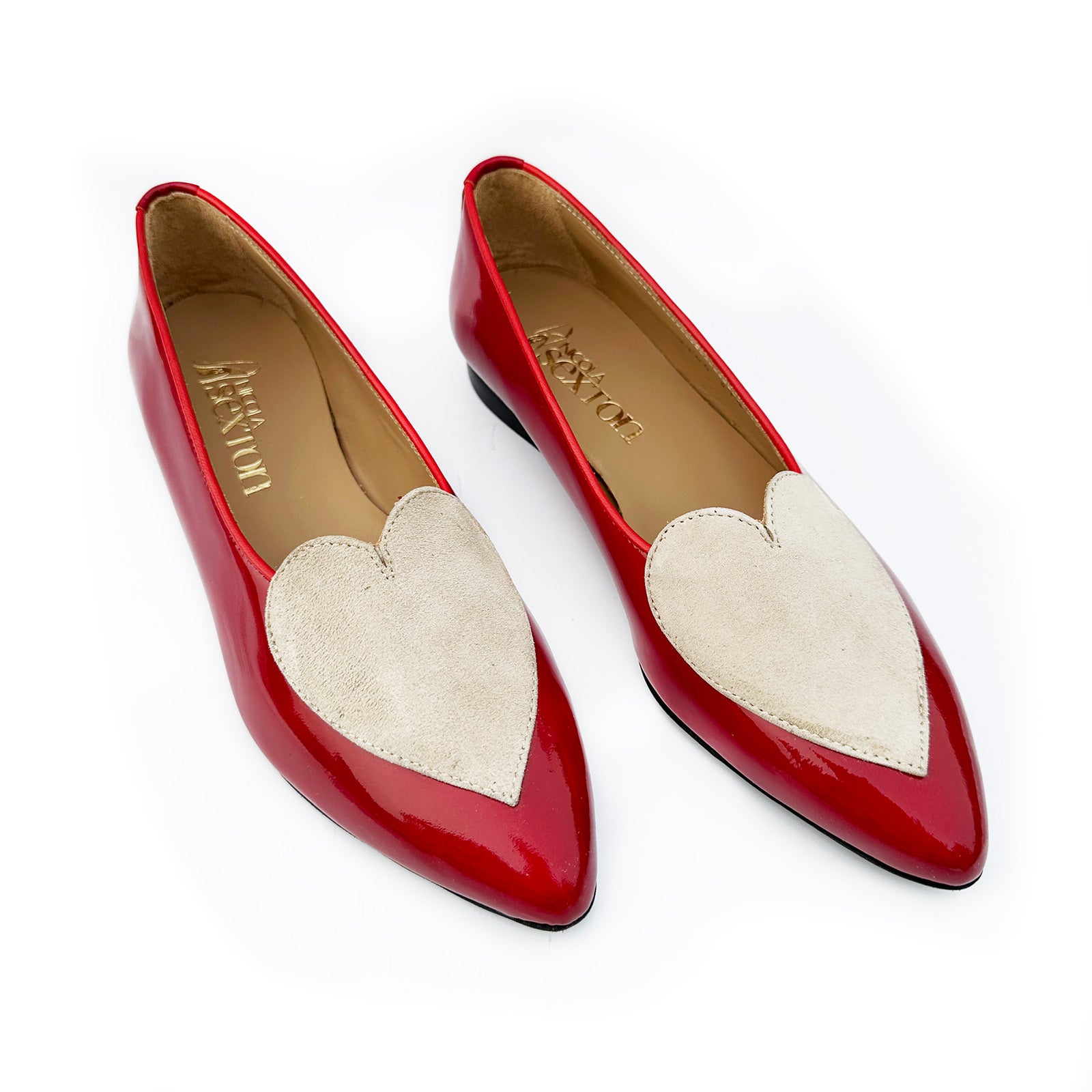 Red Patent Pointed Pump