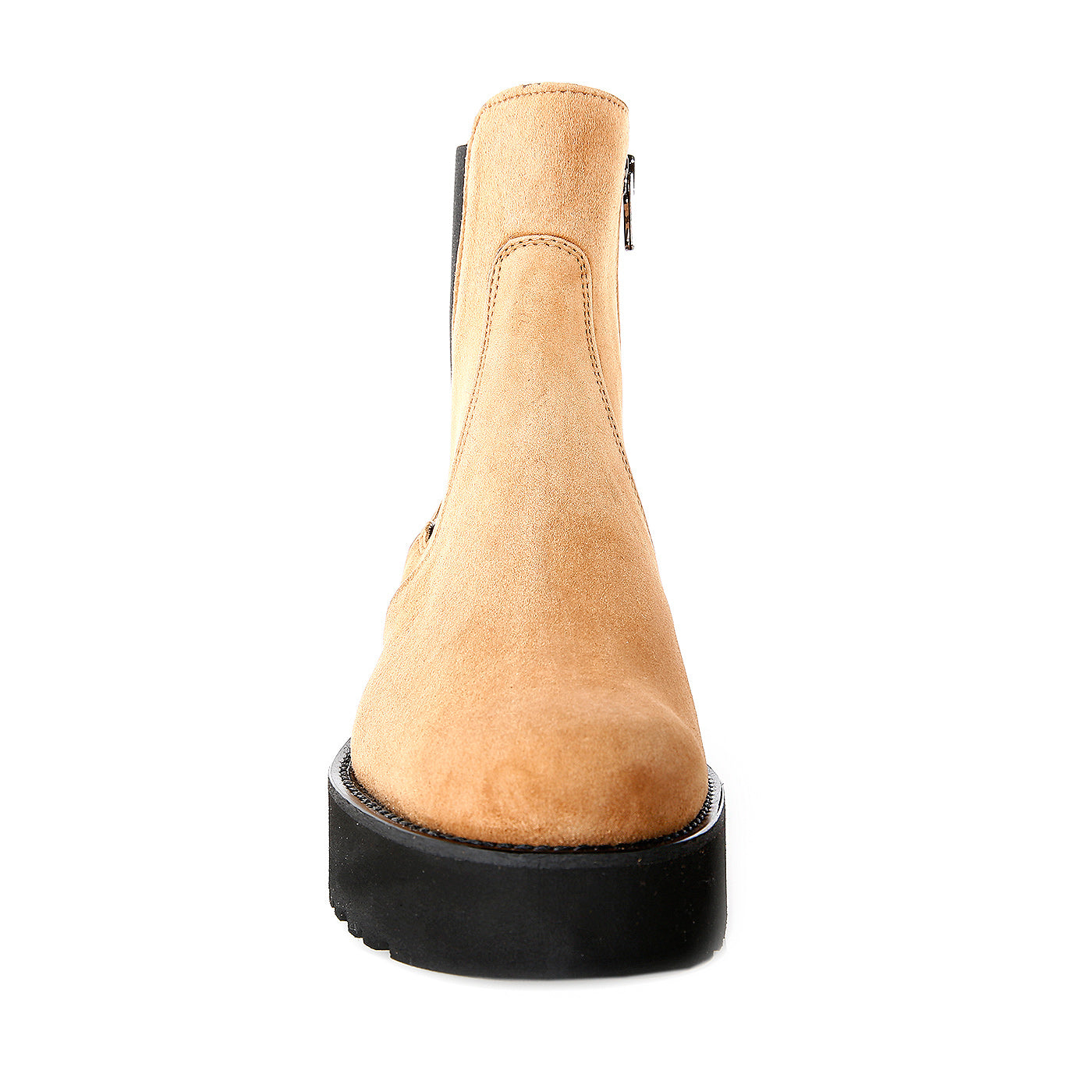 Flatform Tan Ankle Boot