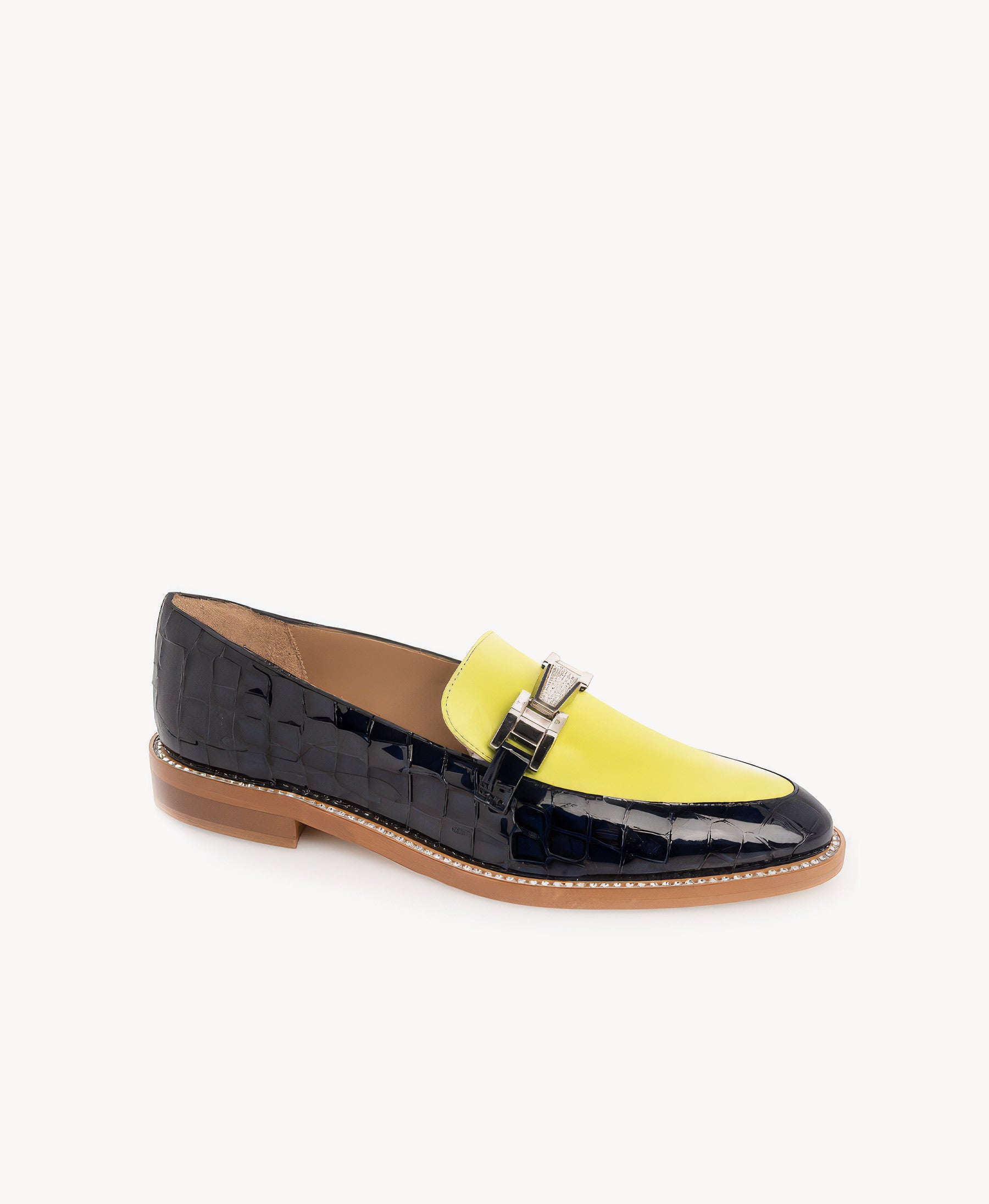 Navy Croc Loafer