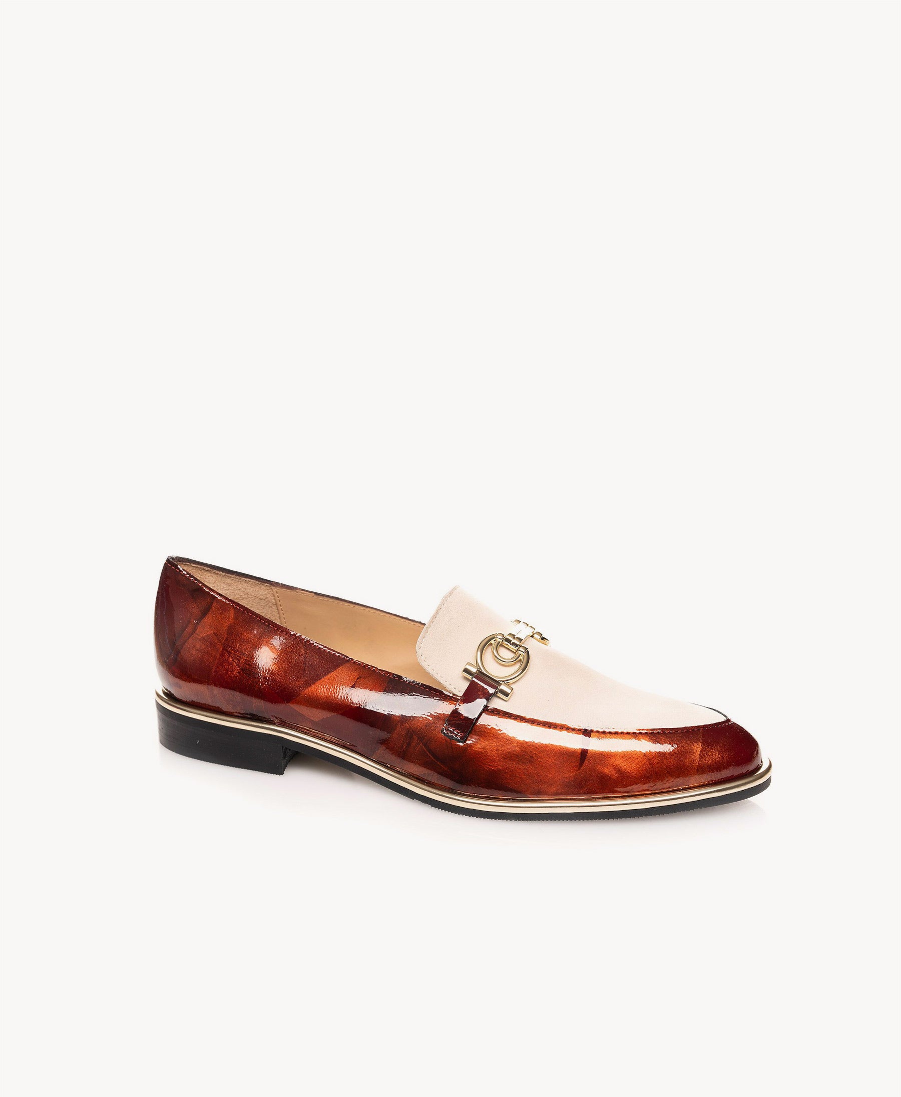 Cognac & Cream Loafer