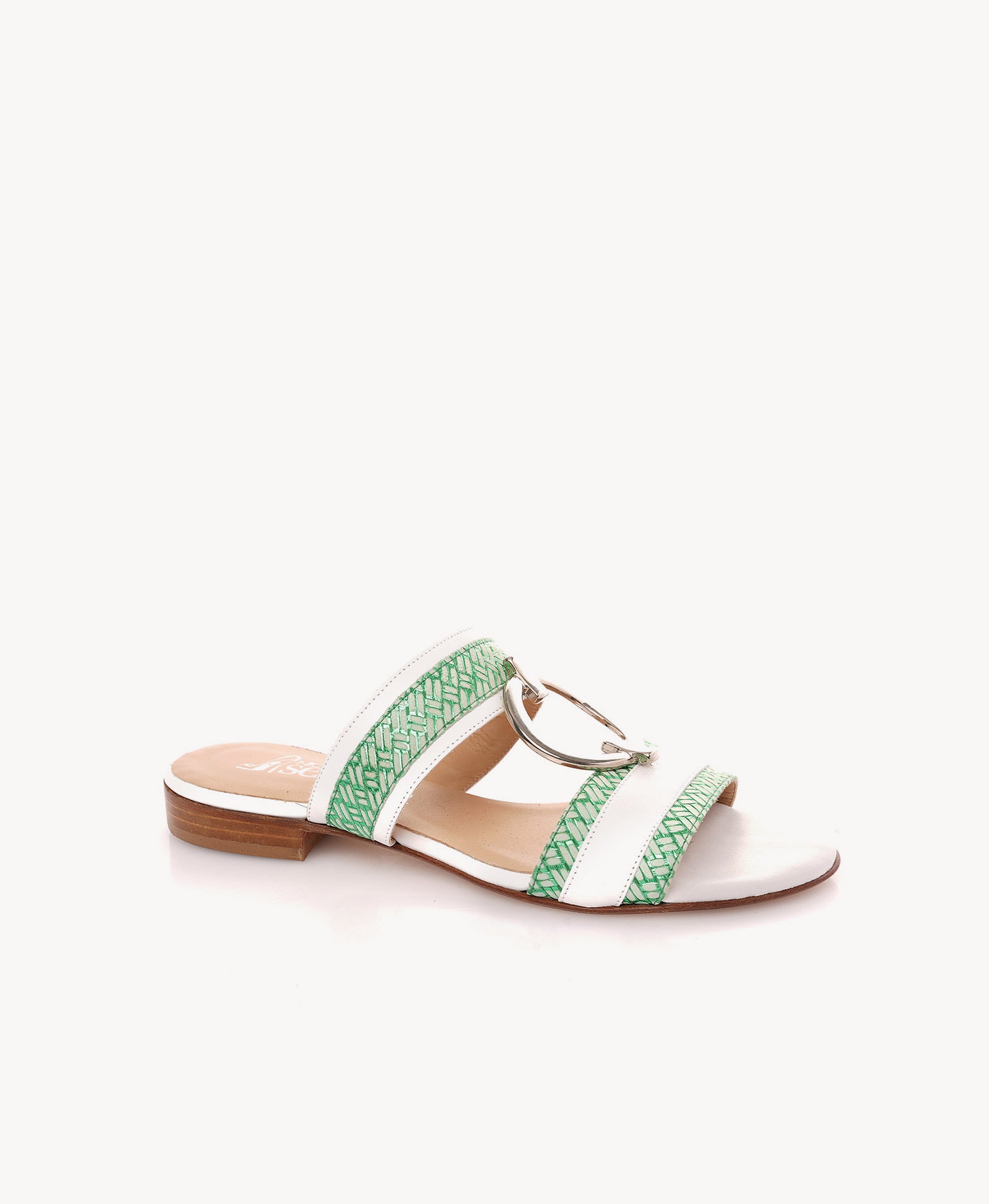 Green & White Sandal