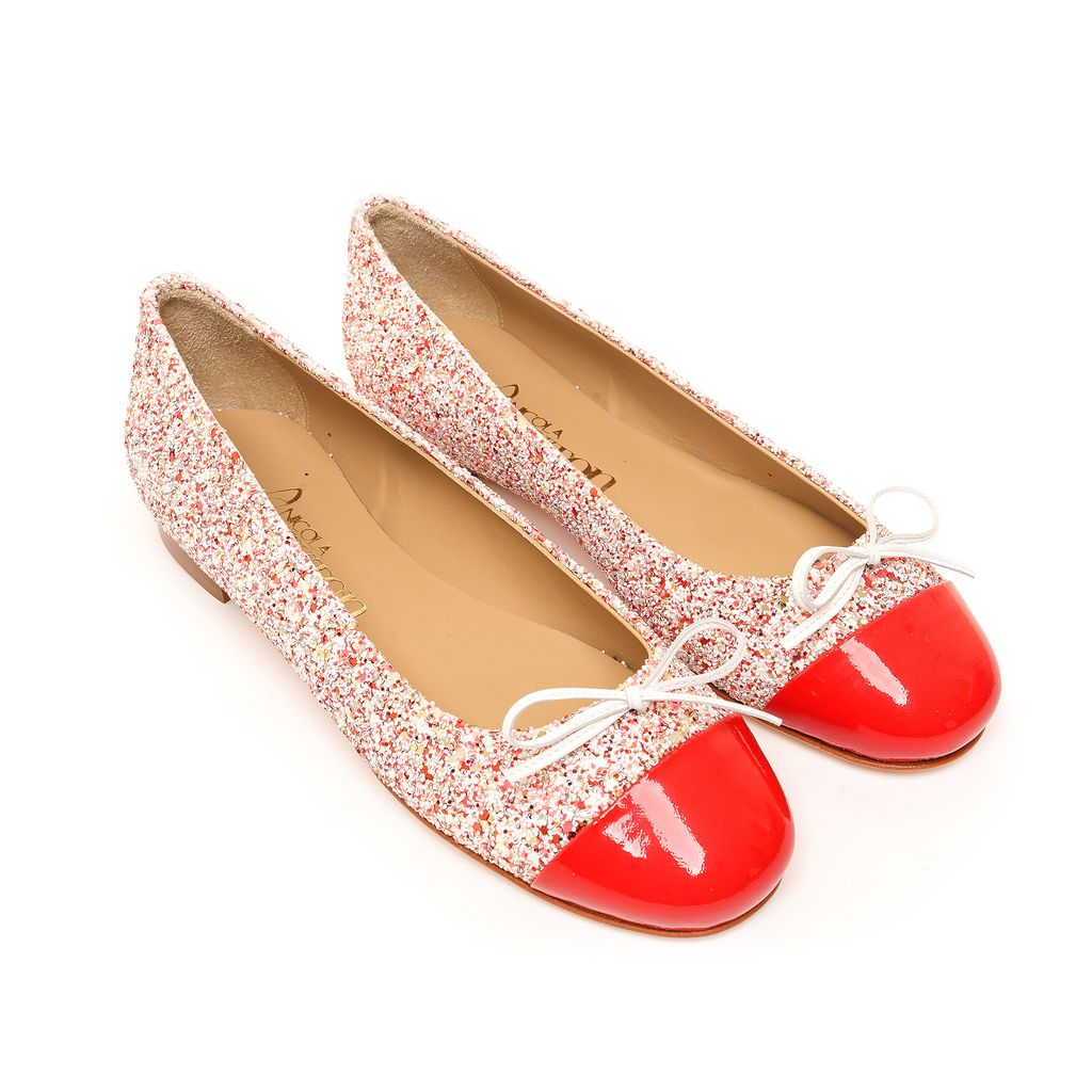 Sparkling Scarlet Ballet Pump