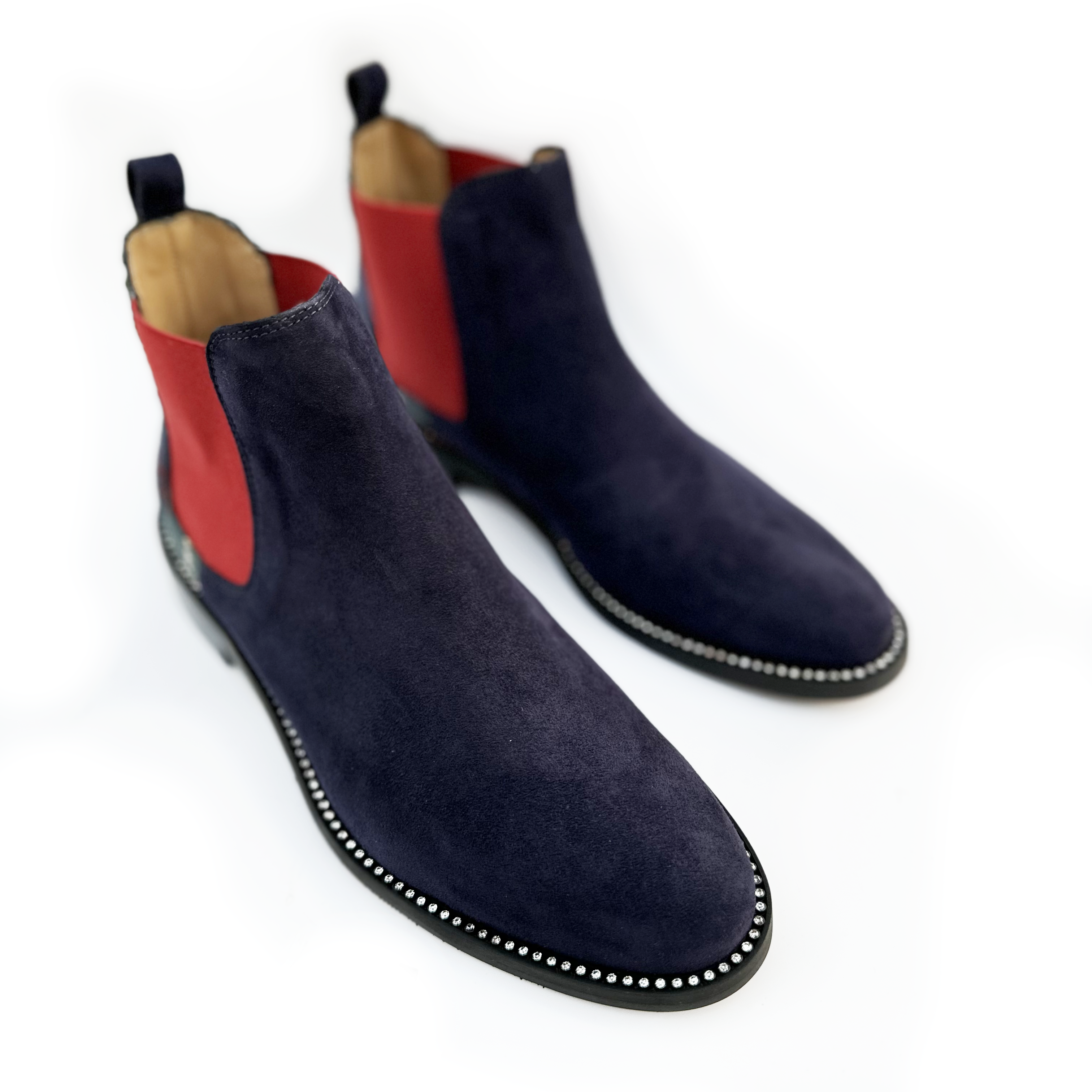 Limited Edition Navy Tartan Chelsea Boot