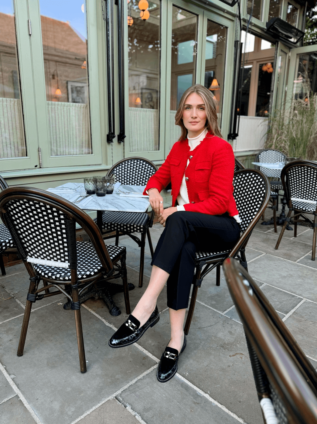 Black Patent Leopard Print Loafer
