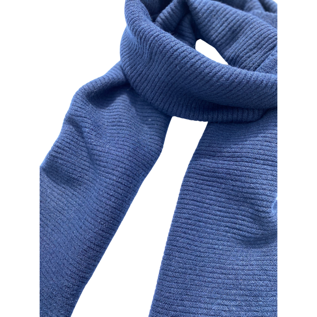 Navy Knitted Scarf
