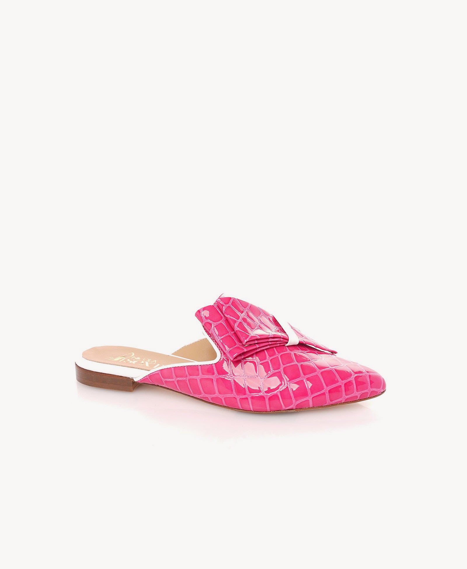 Pink Croc Mule