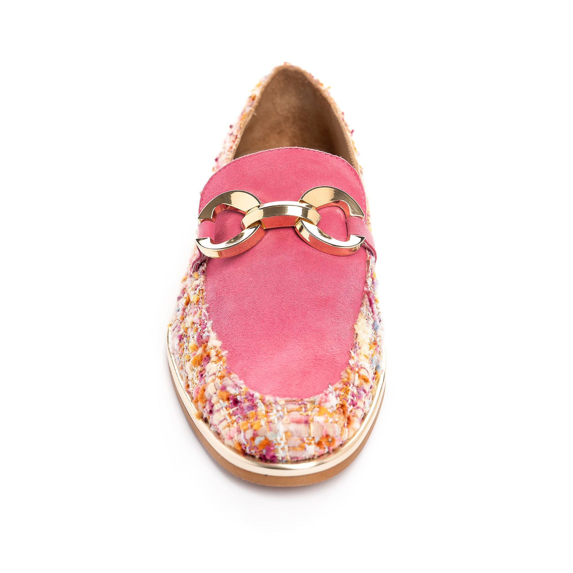 Pink Tweed Loafer