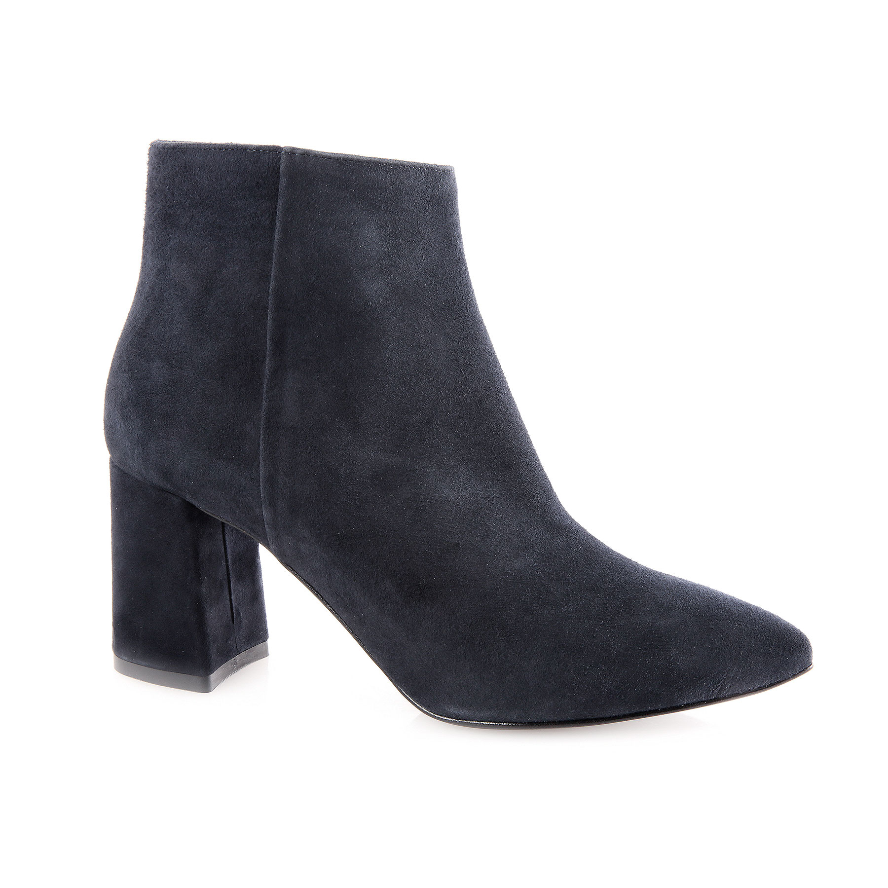 navy high heel ankle boots