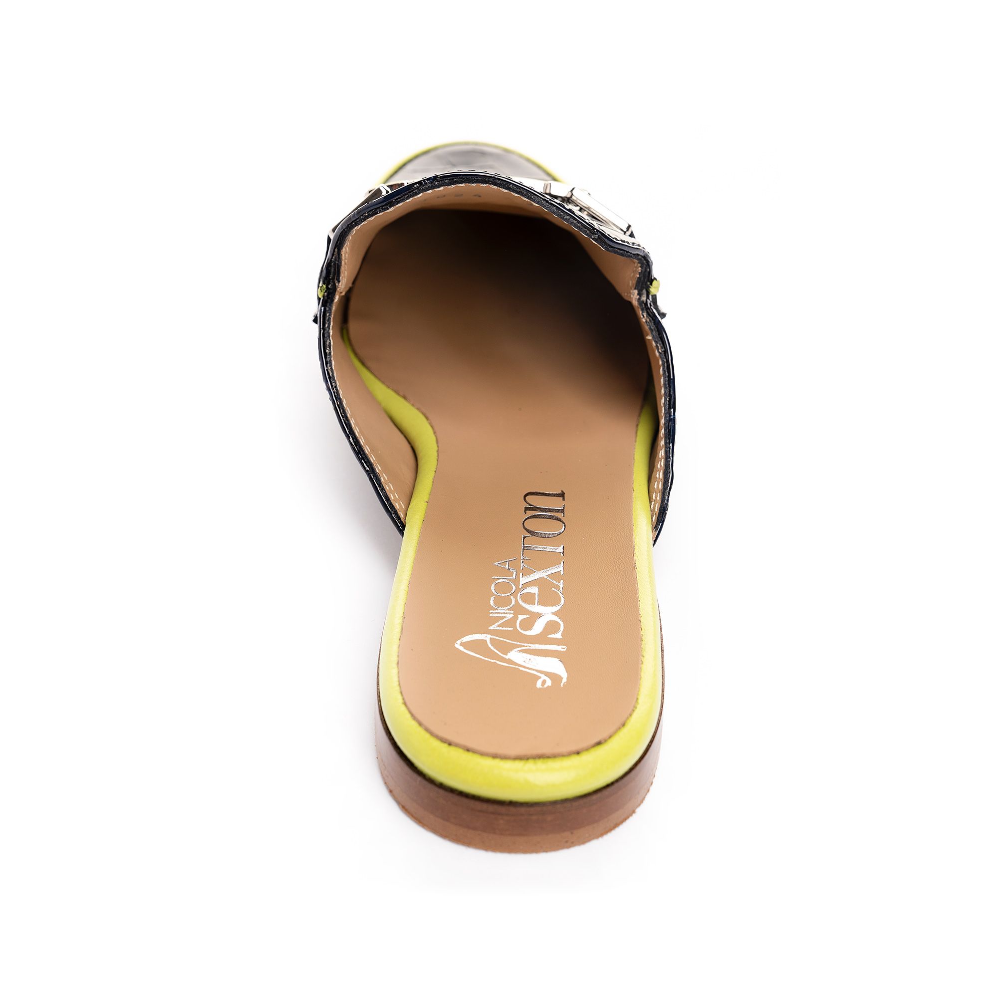 Navy Croc Mule - Image 5