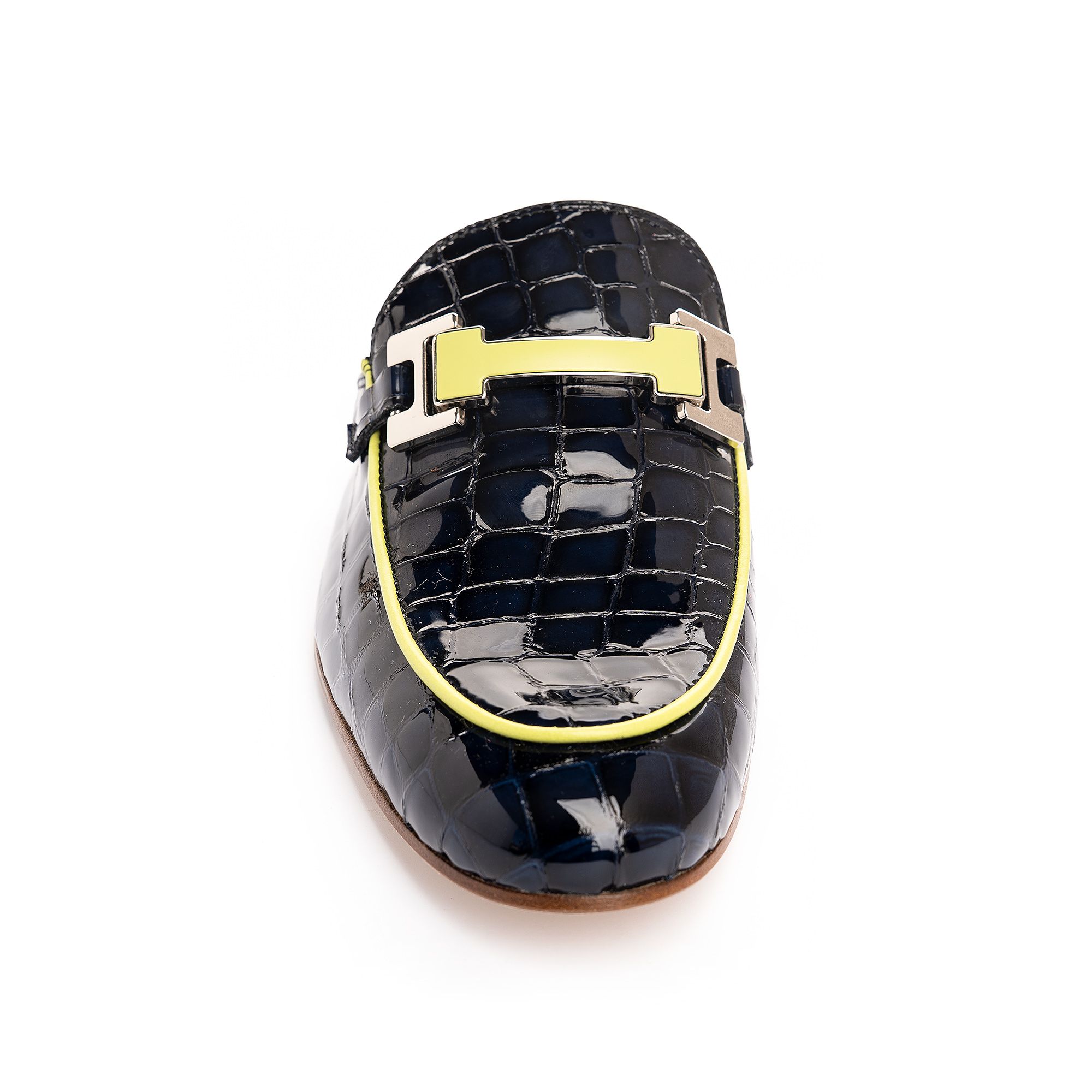 Navy Croc Mule - Image 3