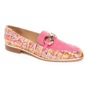 Pink Tweed Loafer